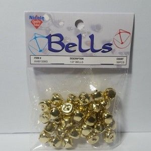 Jingle Bells for Arts & Crafts Gold Toned 1/2"